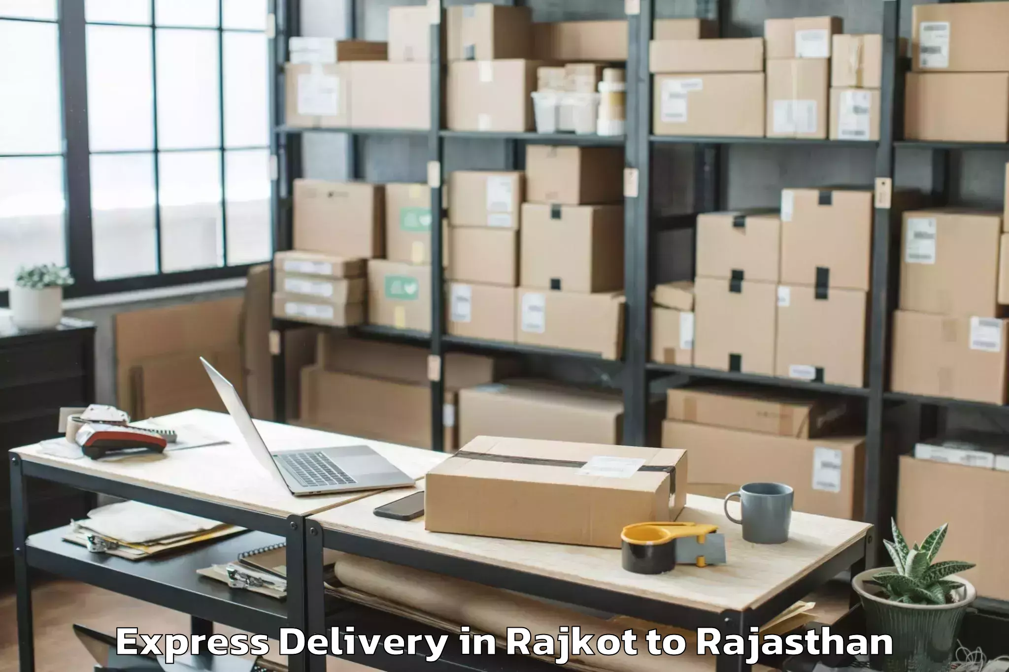 Leading Rajkot to Malpura Express Delivery Provider